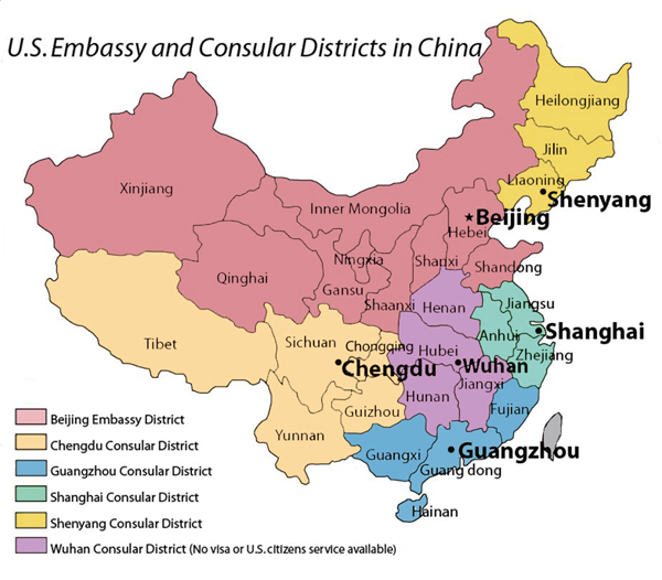 Regions Of China Map
